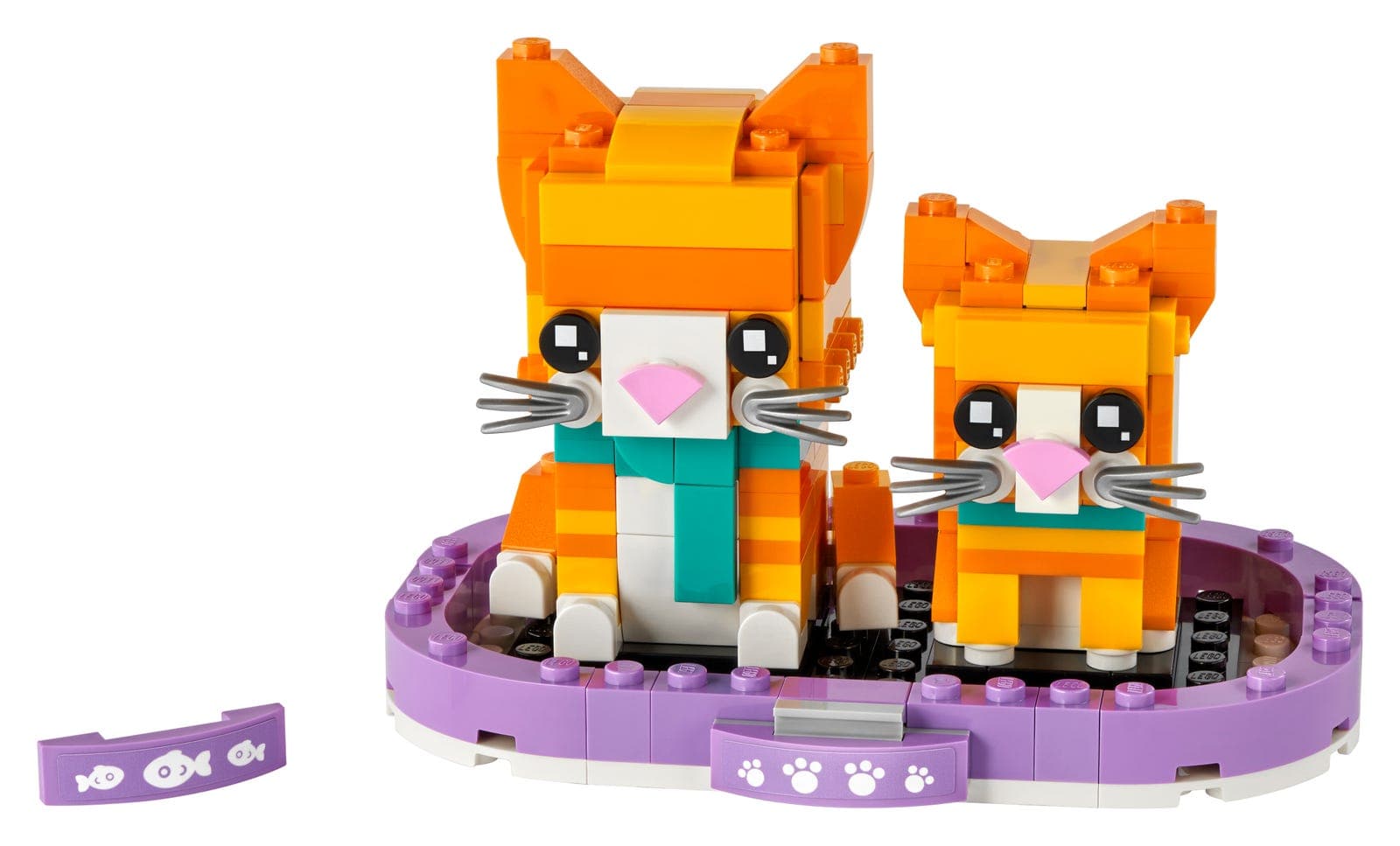 LEGO sættet Ginger Tabby and Kitten