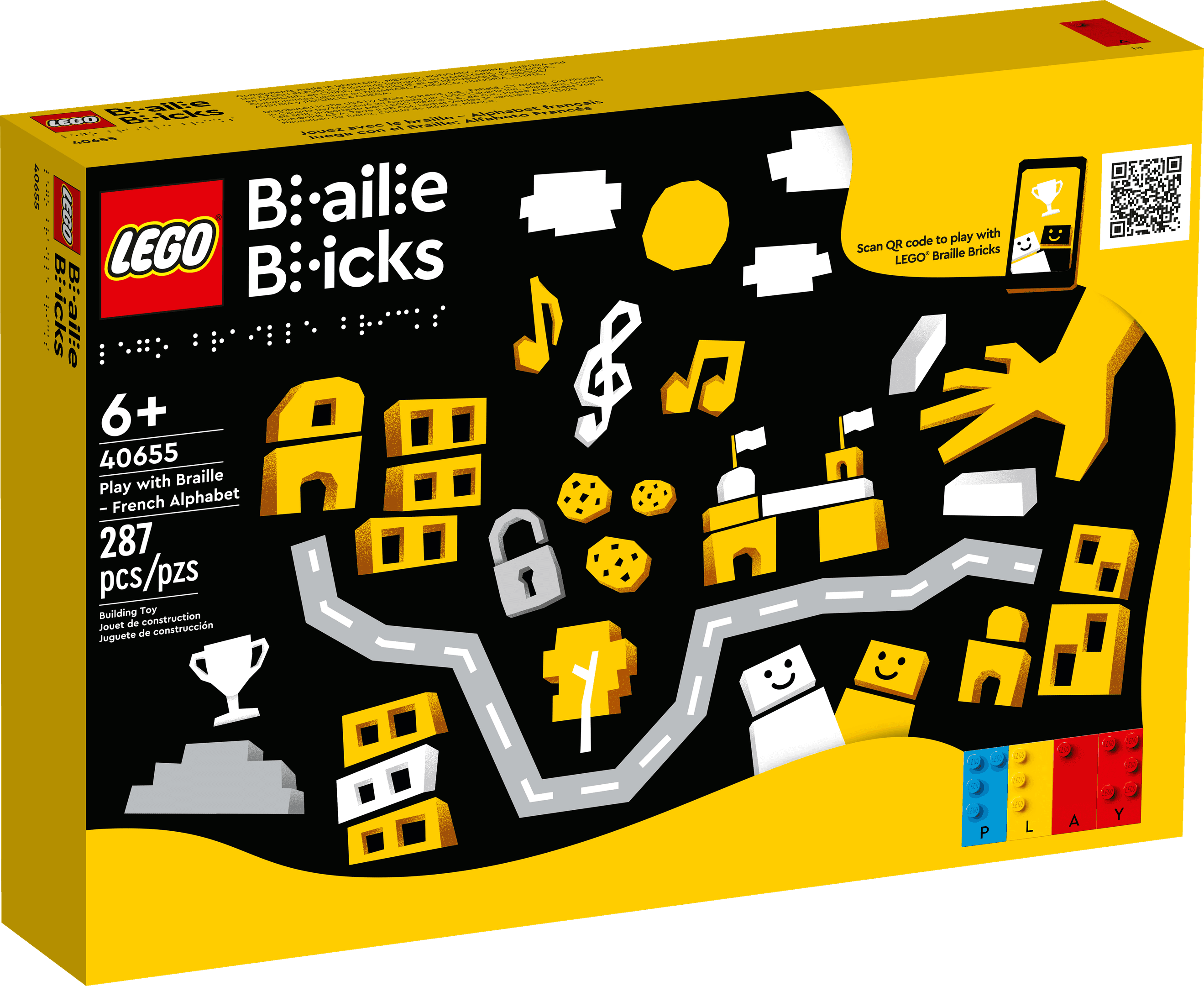 LEGO sættet Play with Braille - French Alphabet