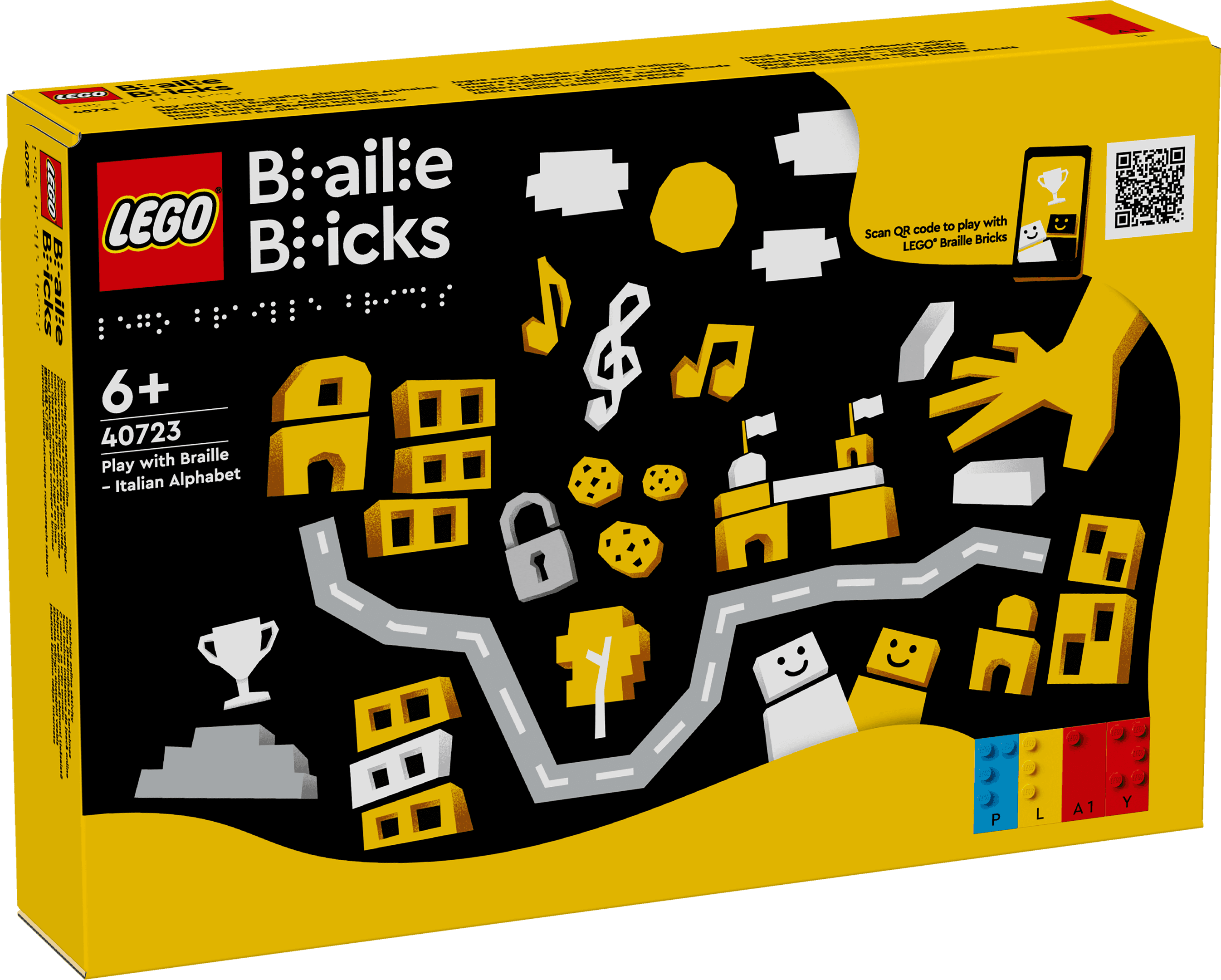 LEGO sættet Play with Braille - Italian Alphabet