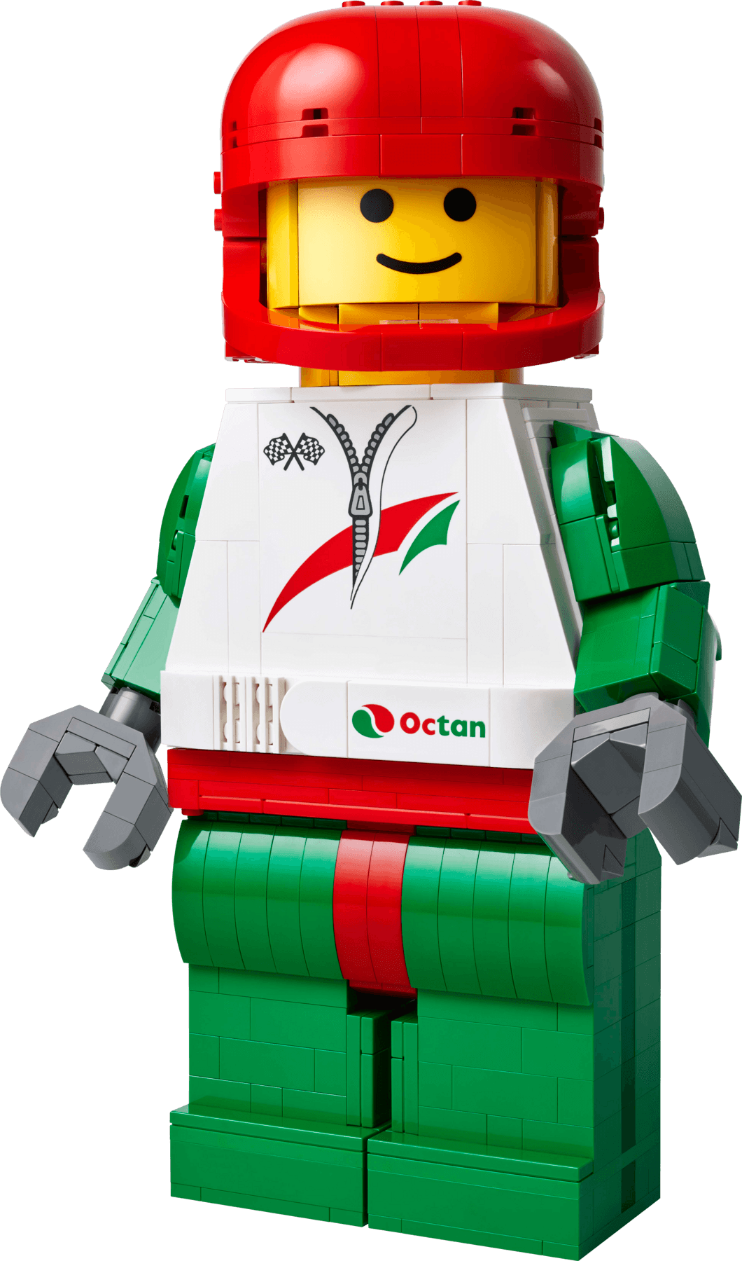 LEGO sættet Up-Scaled Racing Driver Minifigure