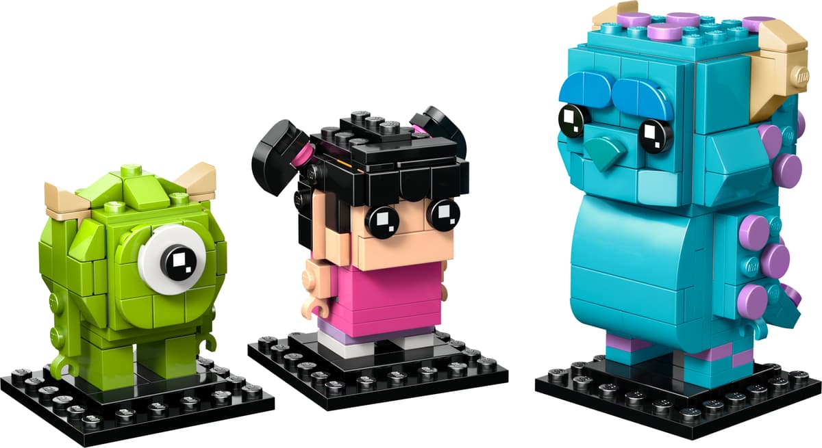 LEGO sættet Sulley, Mike and Boo Figures