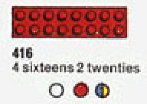 LEGO sættet 4 Sixteens 2 Twenties (The Building Toy)