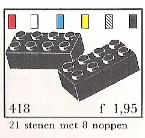 LEGO sættet 2 x 4 Bricks (System)