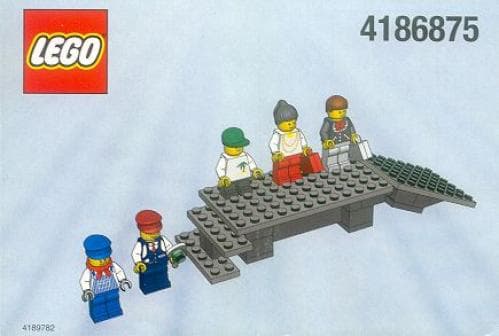 LEGO sættet 9V Platform and Mini-Figures