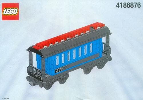 LEGO sættet Passenger Wagon Blue (White Box)