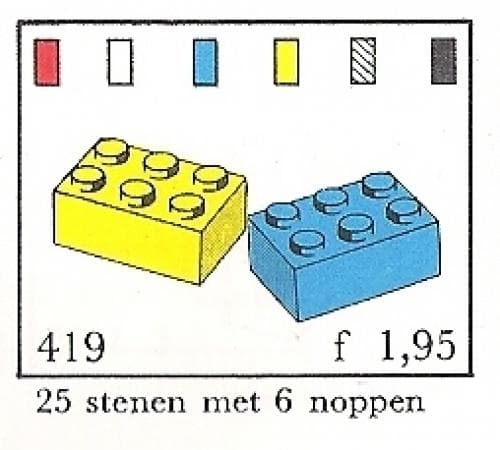 LEGO sættet 2 x 3 Bricks (System)