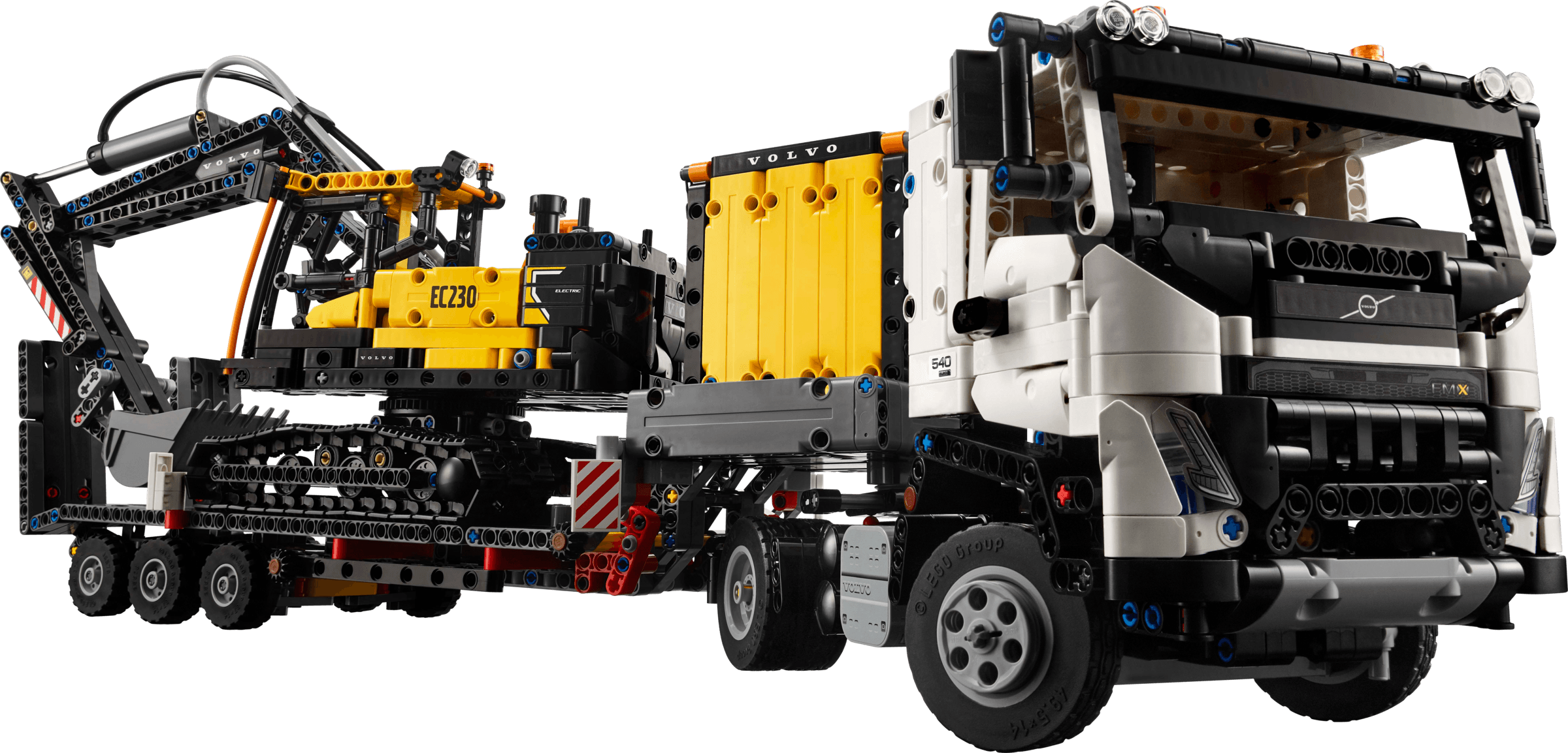 LEGO sættet Volvo FMX Truck & EC230 Electric Excavator