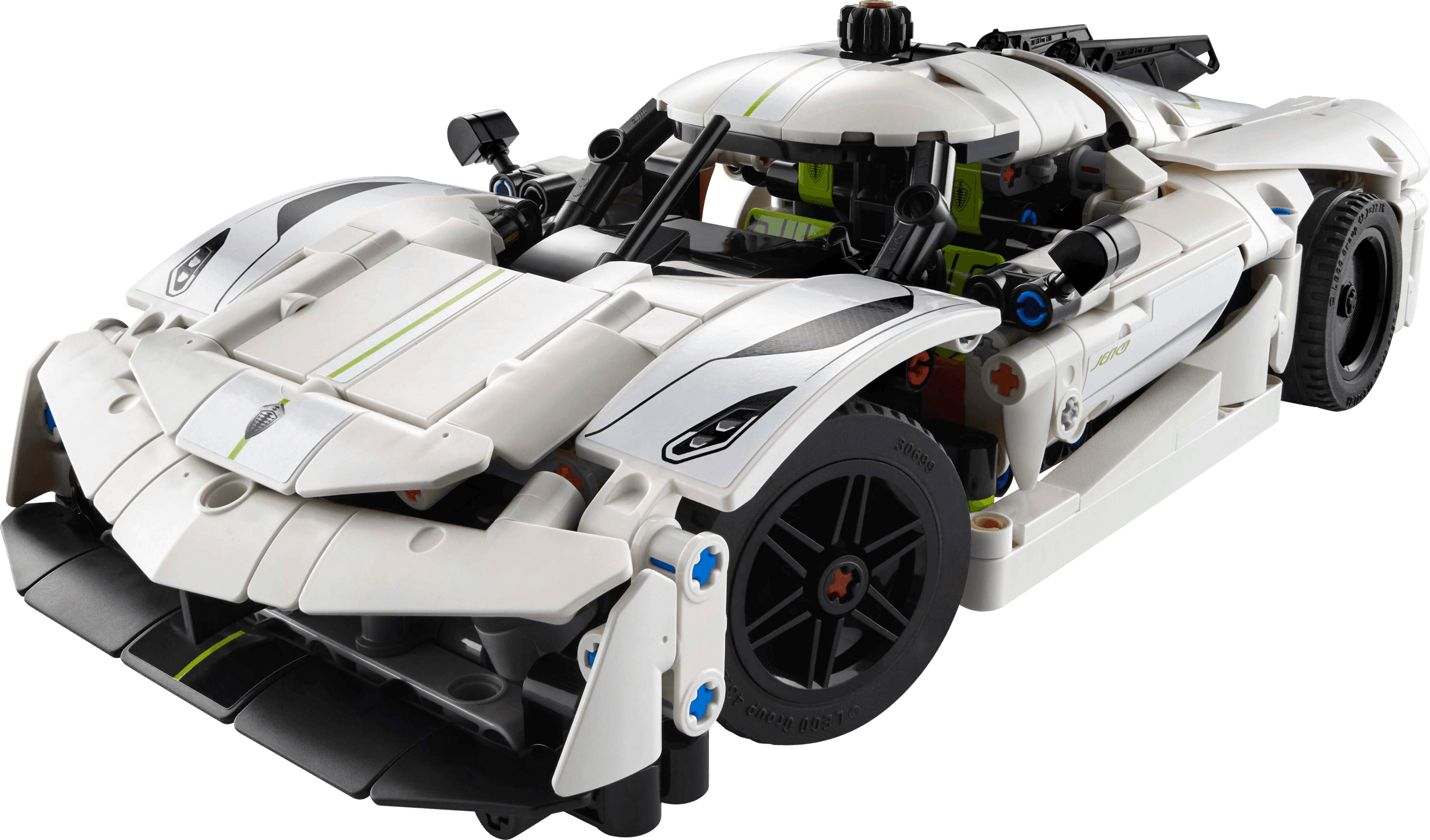 LEGO sættet Koenigsegg Jesko Absolut White Hypercar