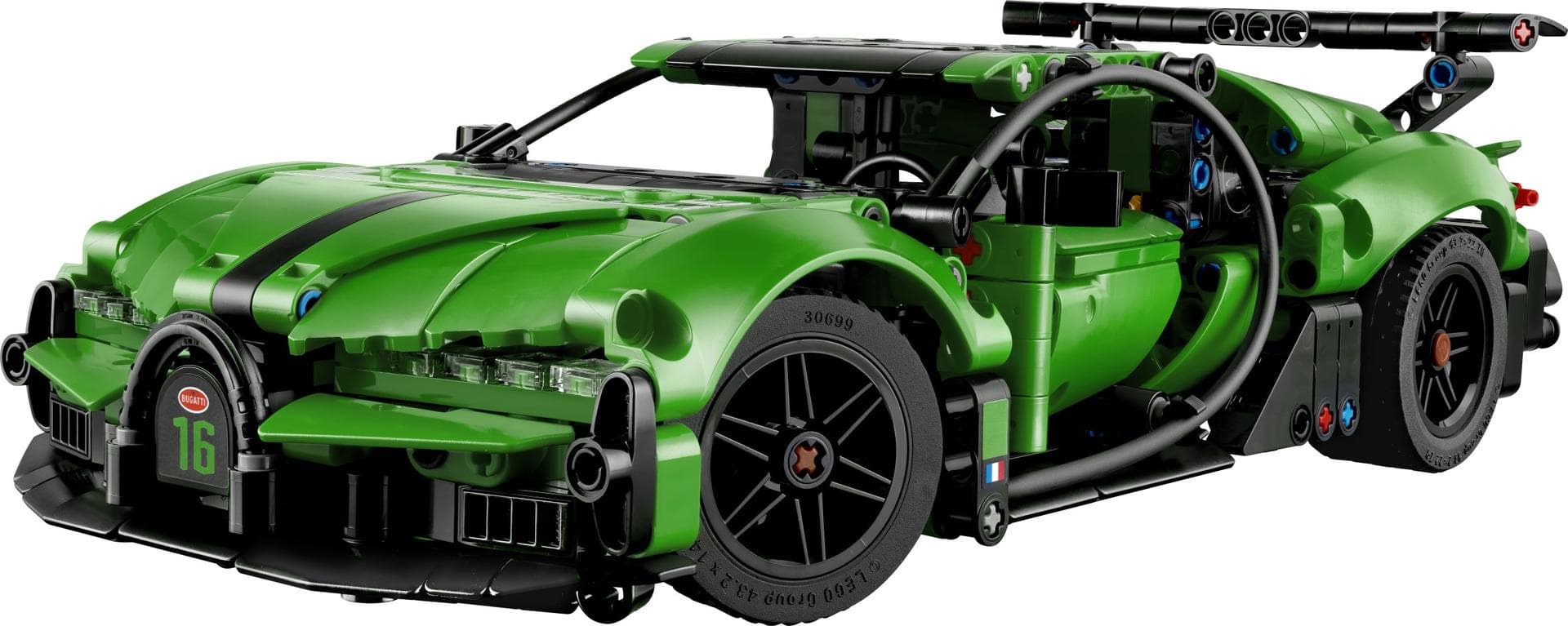 LEGO sættet Green Bugatti Chiron Pur Sport Hypercar