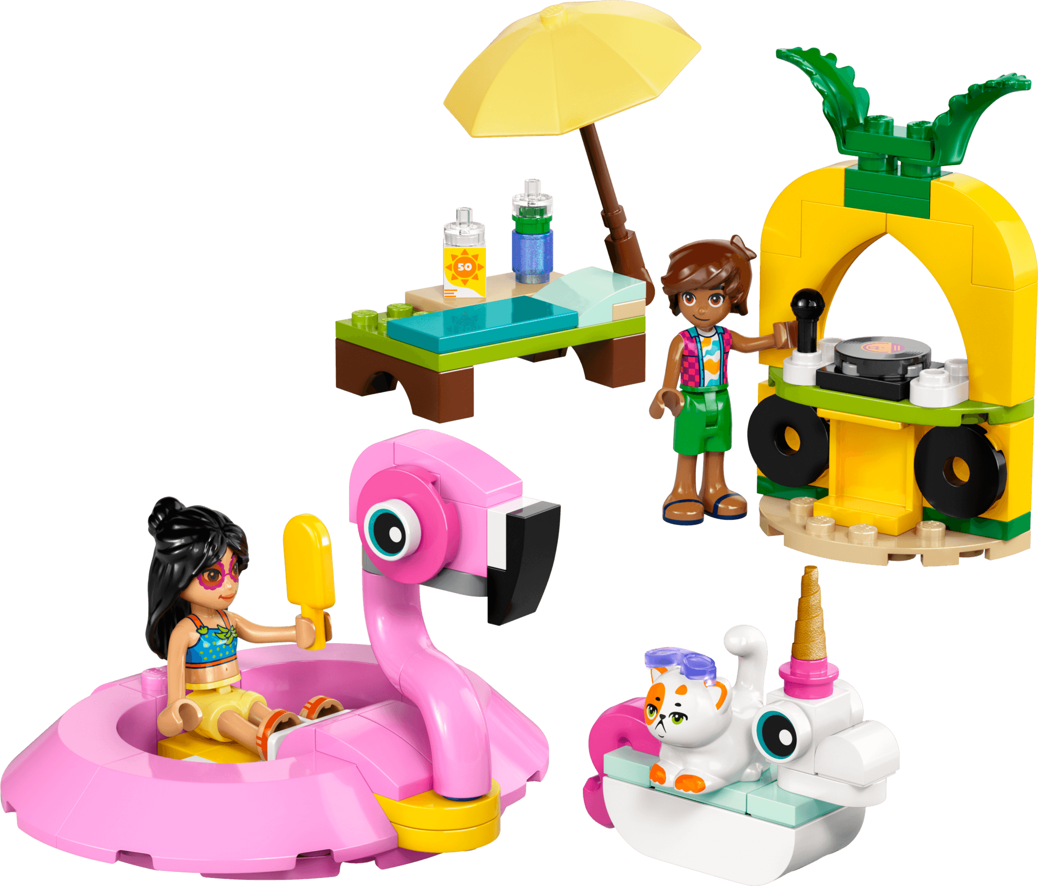 LEGO sættet Unicorn & Flamingo Pool Party