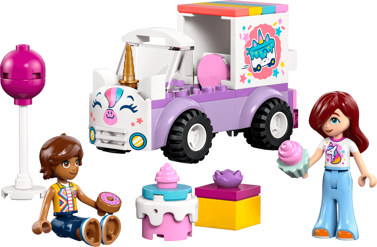 LEGO sættet Unicorn Cake Delivery Car