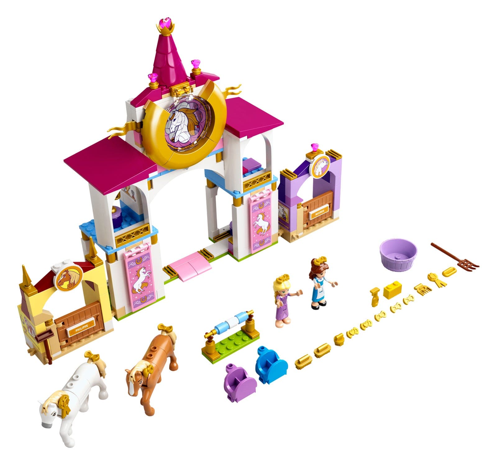 LEGO sættet Belle and Rapunzel's Royal Stables