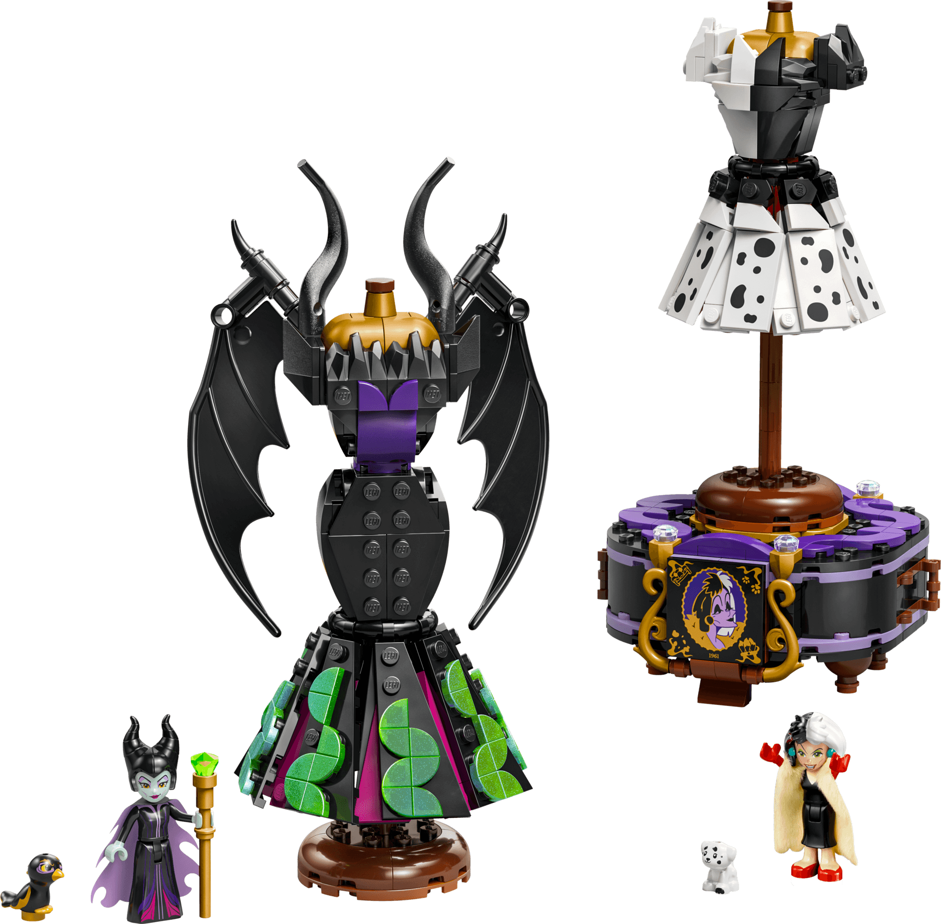 LEGO sættet Maleficent's and Cruella de Vil's Dresses