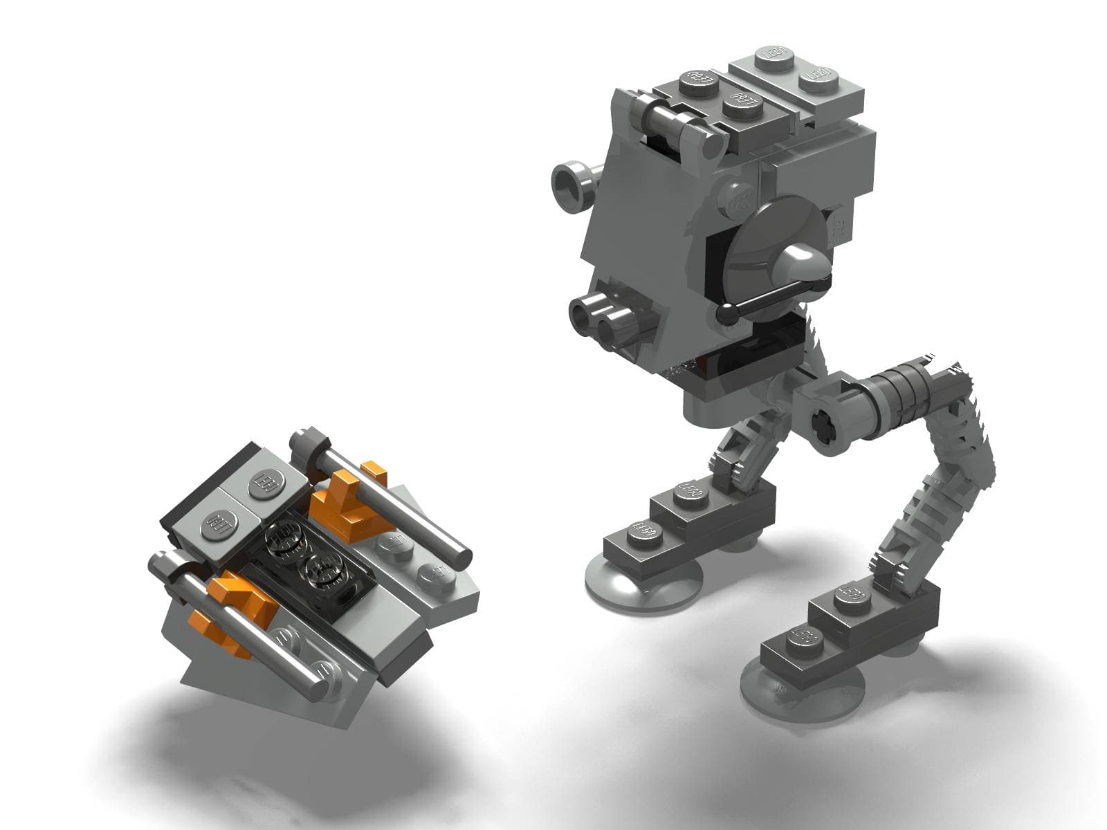 LEGO sættet AT-ST & Snowspeeder - Mini
