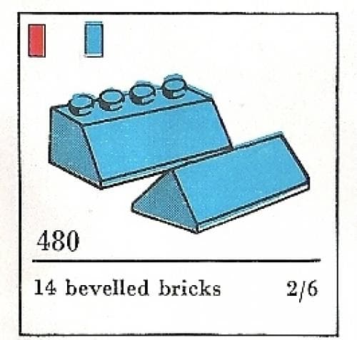 LEGO sættet Slopes and Slopes Double 2 x 4, Blue (The Building Toy)