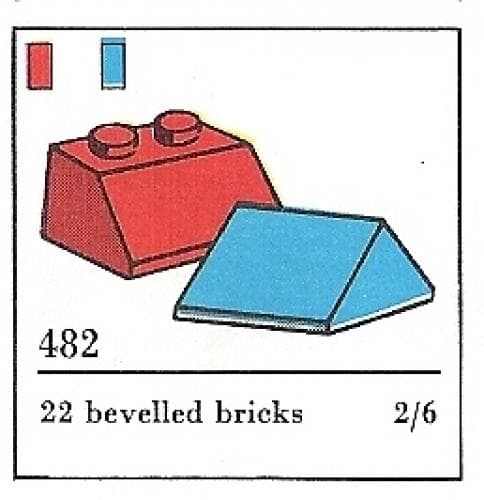 LEGO sættet Slopes and Slopes Double 2 x 2, Red (The Building Toy)