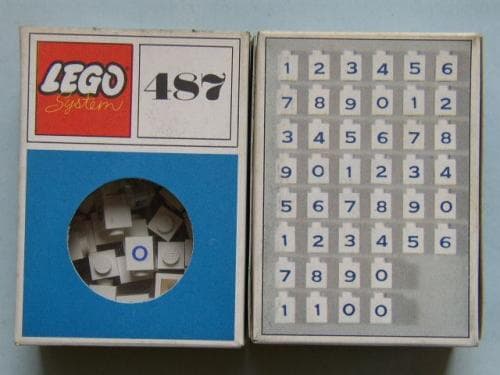 LEGO sættet 1 x 1 Bricks with Numbers (System)