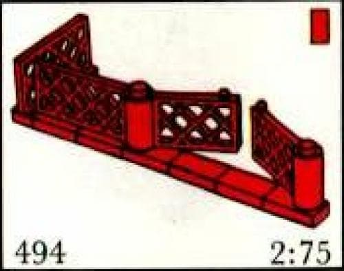 LEGO sættet Gates and Fence, Red (System)