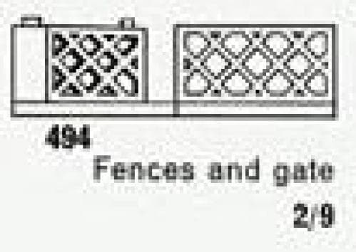 LEGO sættet Gates and Fence, White (The Building Toy)