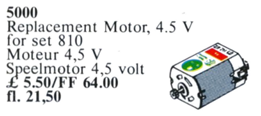 LEGO sættet Replacement 4.5V Motor