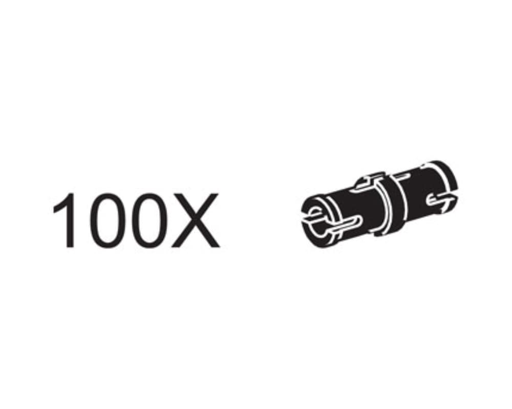 LEGO sættet Connector Pegs with Friction Ridge (Black)
