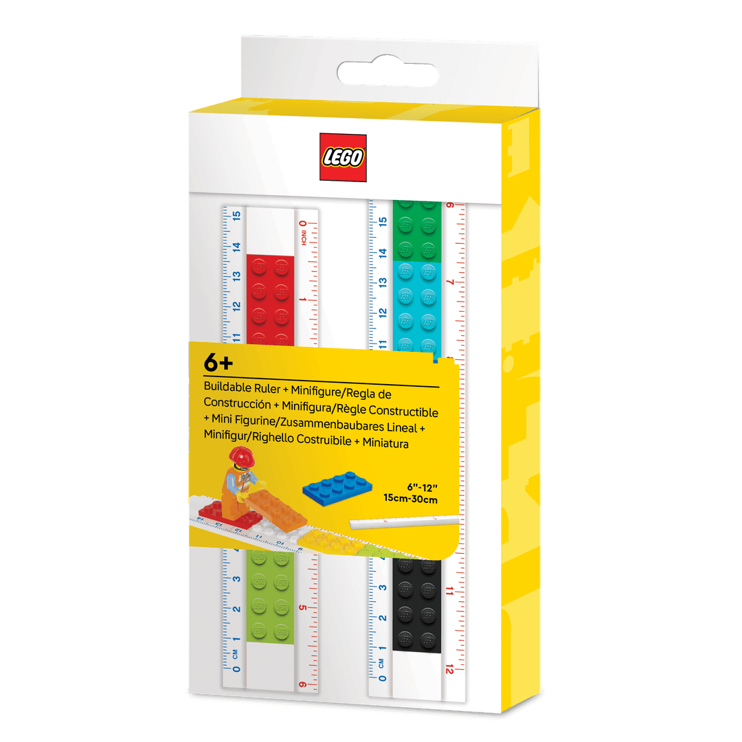 LEGO sættet Buildable Ruler with Construction Worker Minifigure