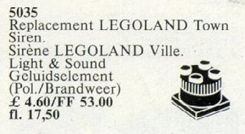 LEGO sættet Town Siren, 2 x 2