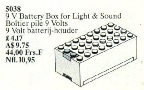 LEGO sættet 9V Battery Box