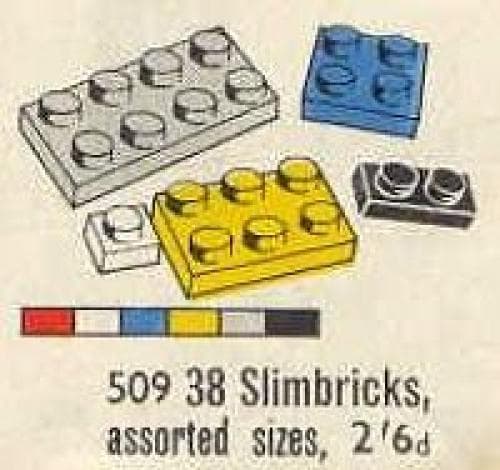 LEGO sættet 38 Slimbricks Assorted Sizes
