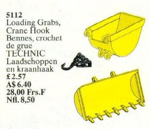 LEGO sættet Lifting Grabs, Crane Hook
