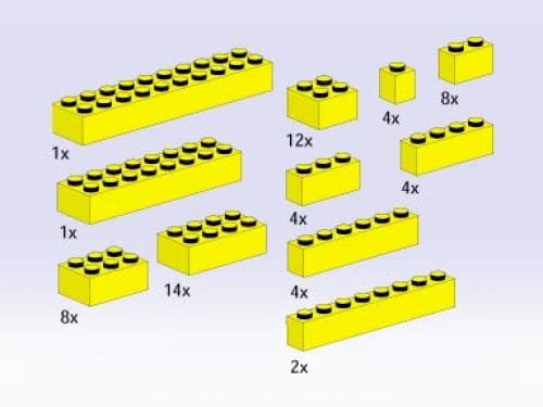 LEGO sættet Bricks, Yellow