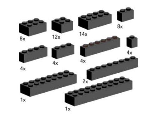 LEGO sættet Bricks, Black