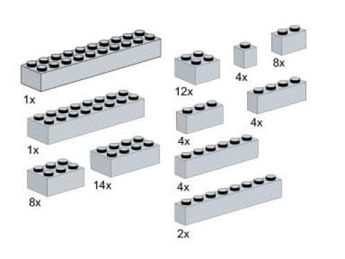 LEGO sættet Bricks, Gray