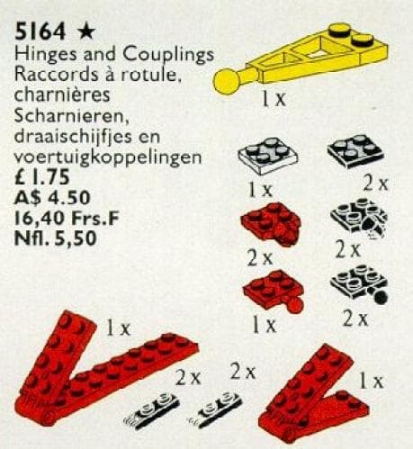LEGO sættet Hinges, Turntables and Couplings
