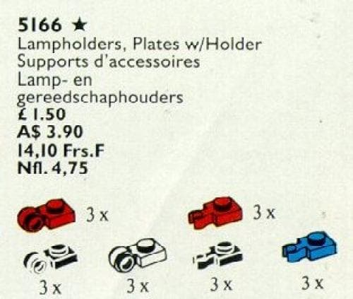 LEGO sættet Lampholders, Plates with Holder