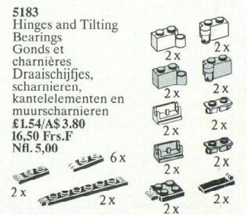 LEGO sættet Hinges and Couplings