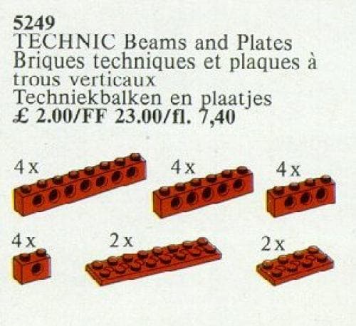 LEGO sættet TECHNIC Beams and Plates [Red]