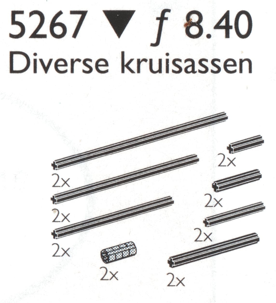 LEGO sættet Cross Axles & Extensions