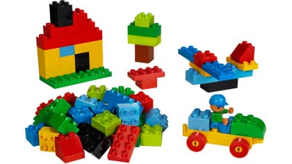 LEGO sættet Large Brick Box - Green Plate
