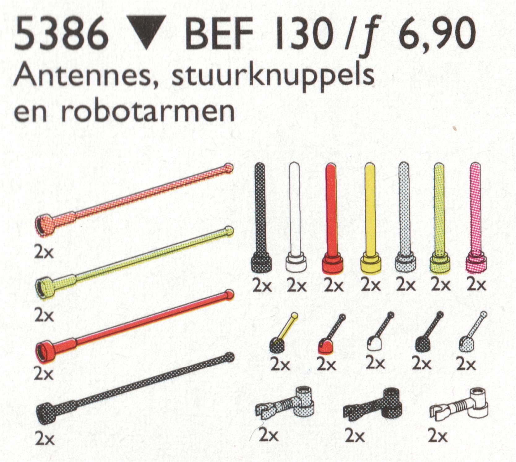 LEGO sættet Antennas and Control Sticks