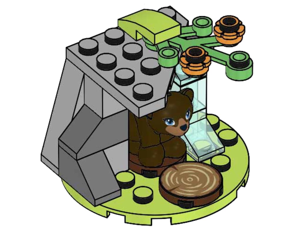 LEGO sættet Biscuit's Cozy Forest Cave