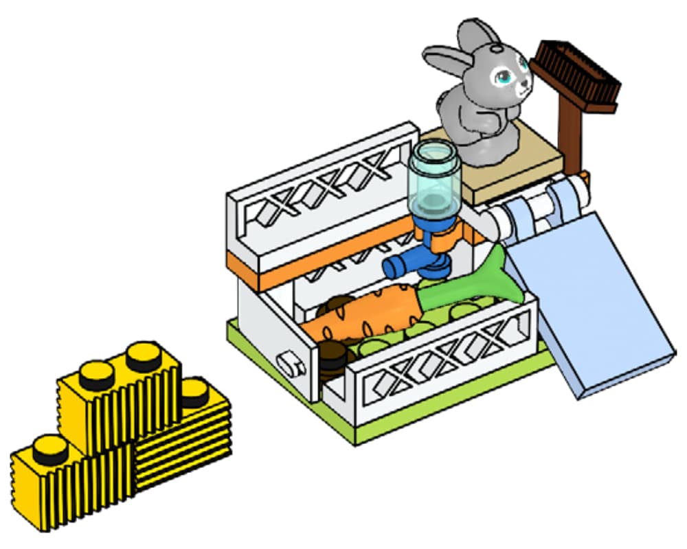 LEGO sættet Baby Bunny Playpen