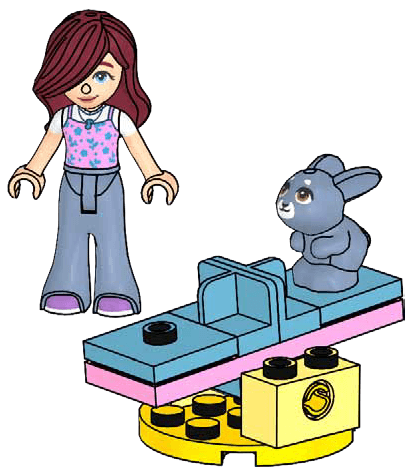 LEGO sættet Paisley and Seesaw with Bunny