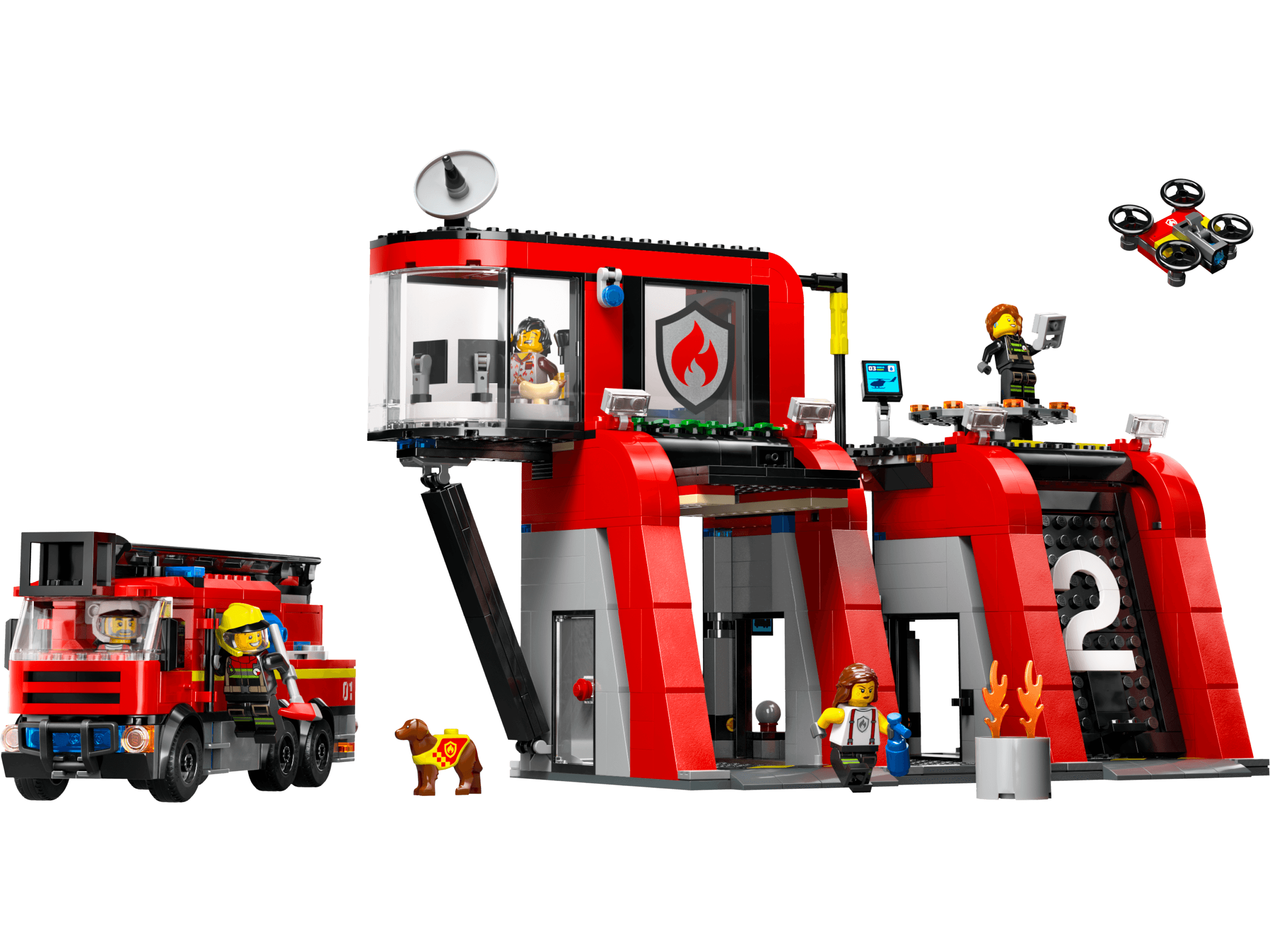 LEGO sættet Fire Station with Fire Truck