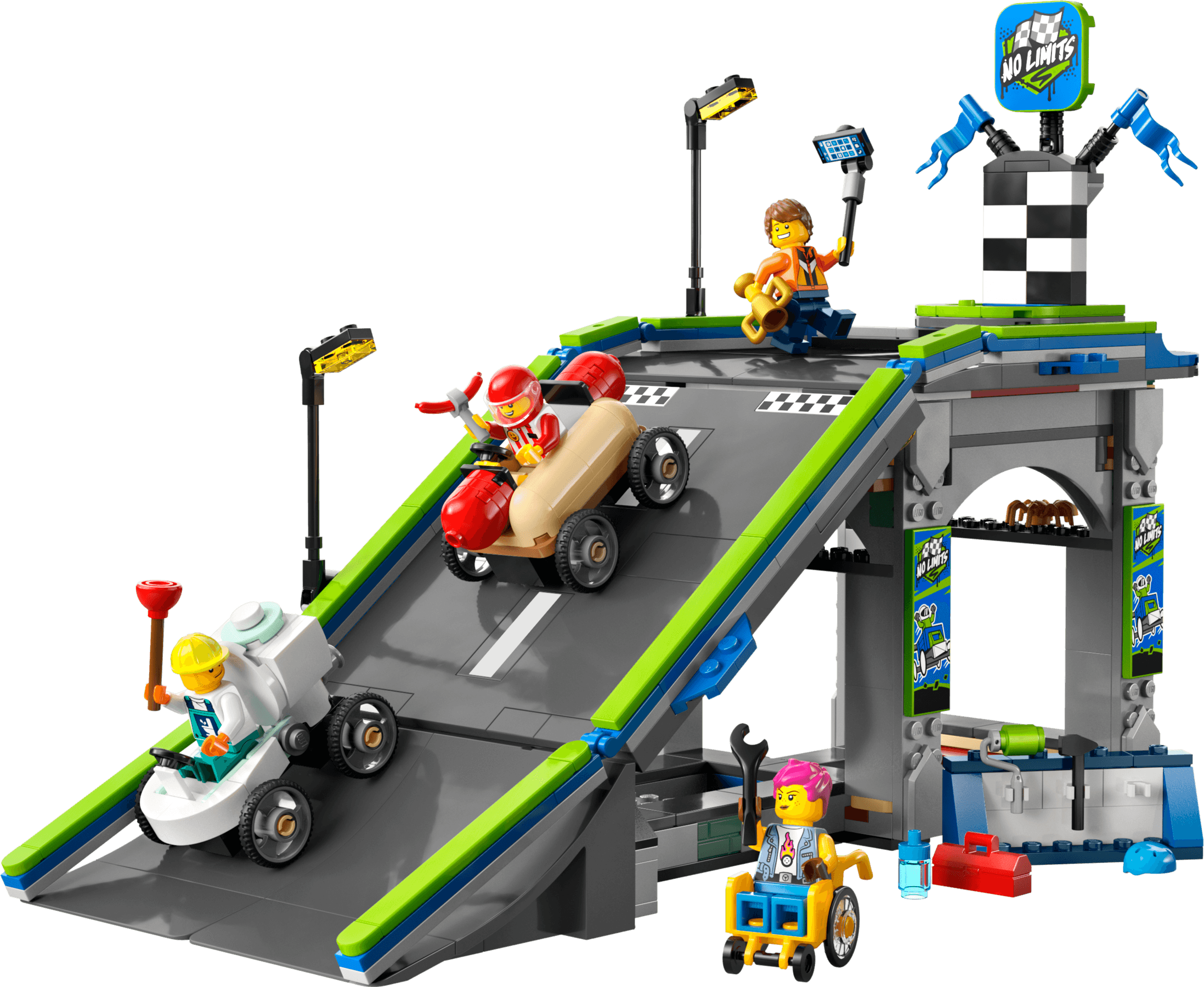 LEGO sættet No Limits: Race Car Ramp Track