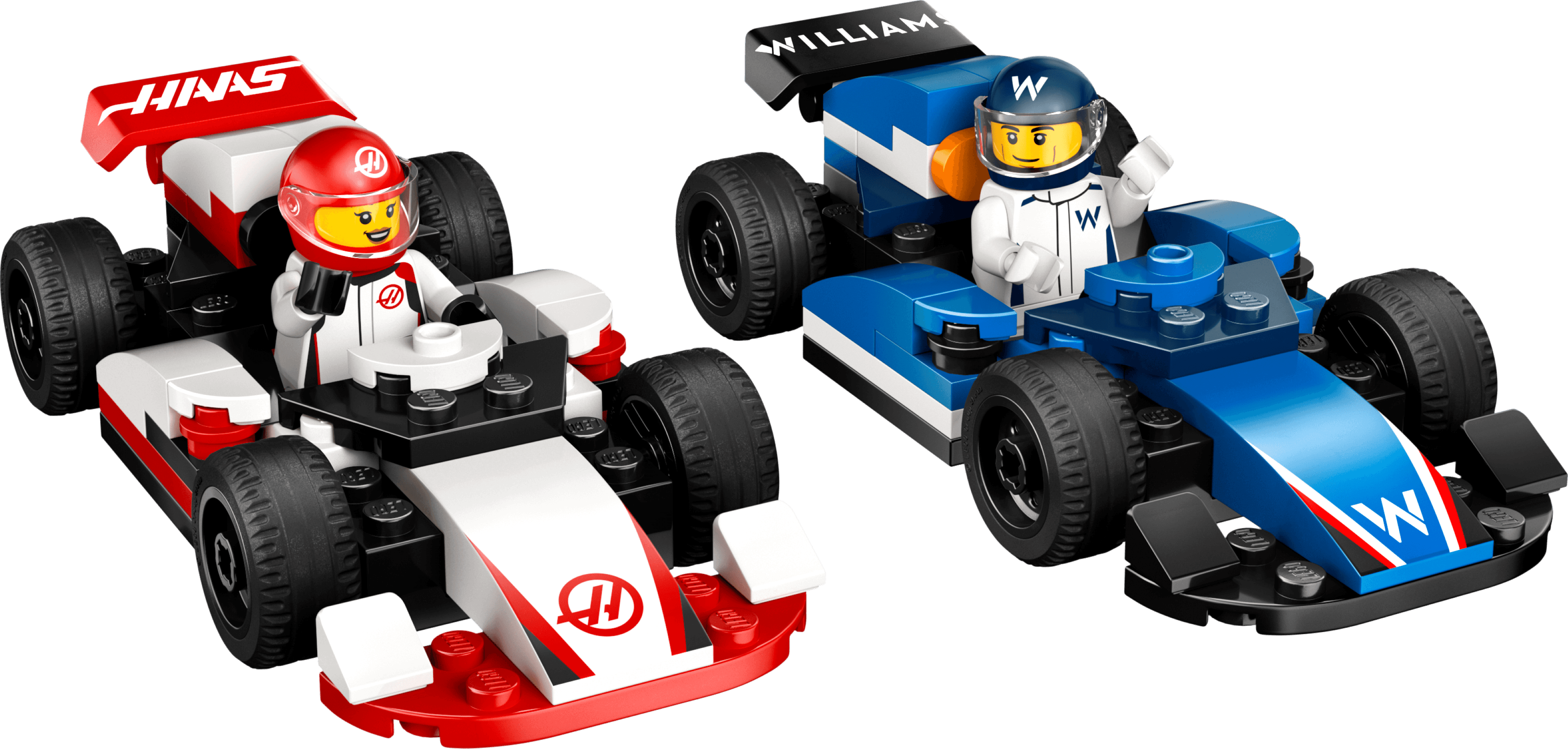 LEGO sættet F1 Williams Racing & Haas F1 Race Cars