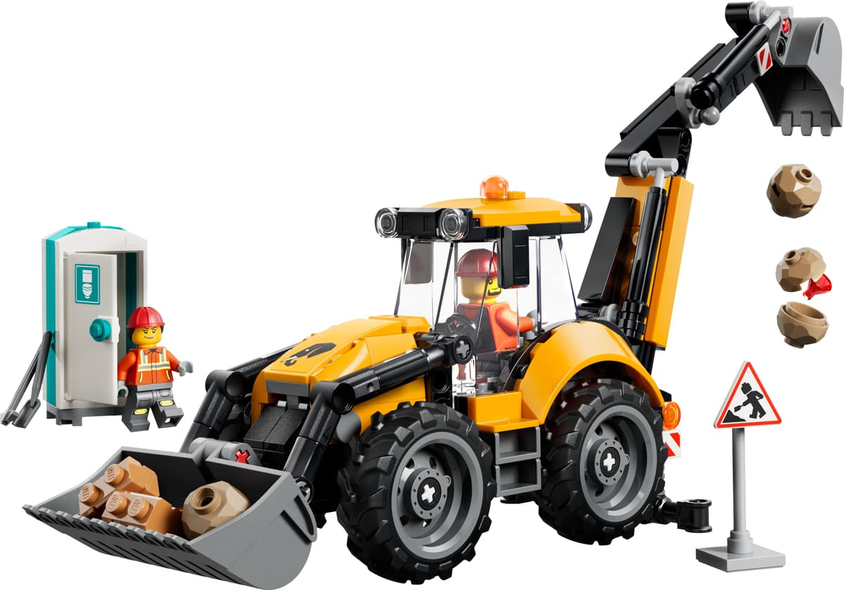 LEGO sættet Yellow Backhoe Loader