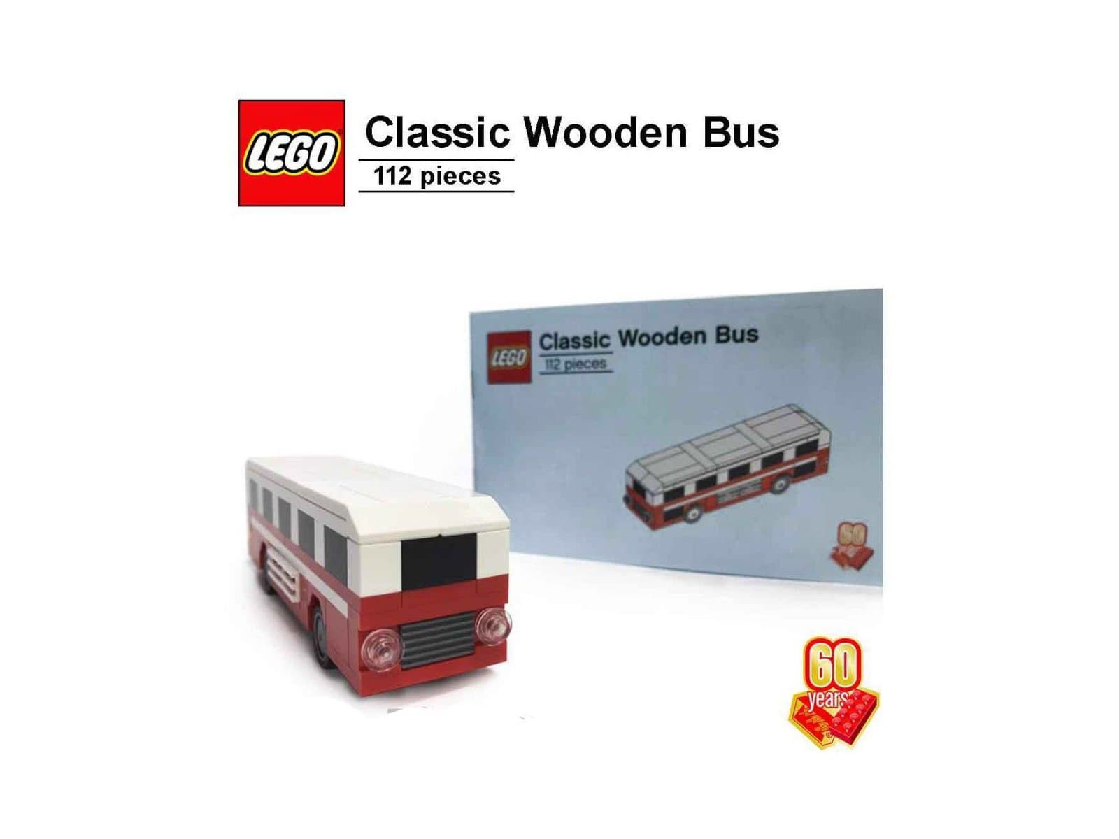 LEGO sættet 60th Anniversary Classic Wooden Bus