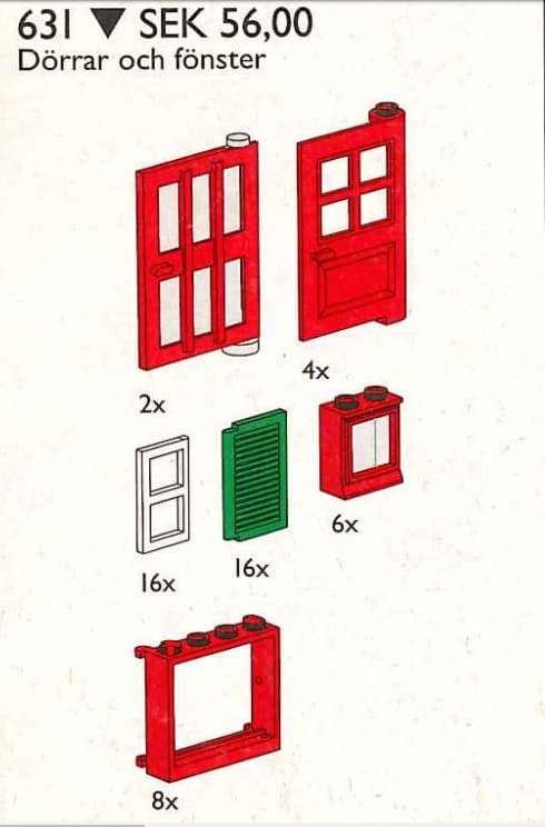 LEGO sættet Doors and Windows
