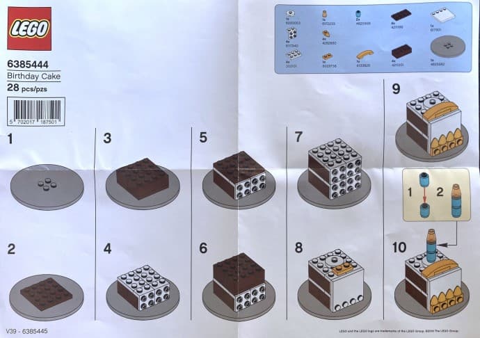 LEGO sættet Birthday Cake